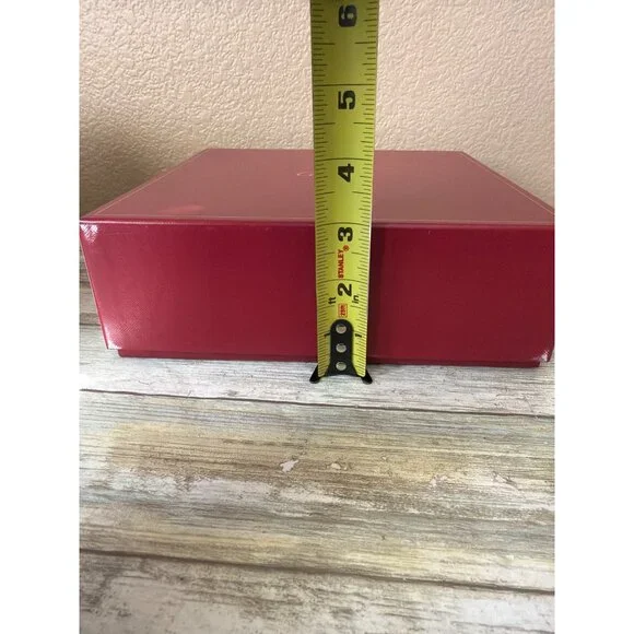 Set of 3 Cartier Red Presentation Jewelry Boxes Gold Logo - Empty - Picture 14 of 16
